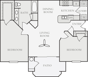 2 beds, 1 bath, 932 sqft, $2,478