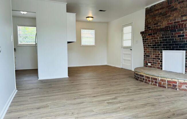 Fully renovated, 3 bed, 1 full bath, new LVP, new paint, granite counters, 2 driveways, carport, W/D hookups, must see!