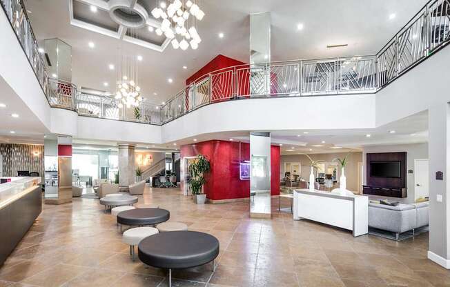 Clubhouse Interior at La Jolla Crossroads Apartments, San Diego, 92122