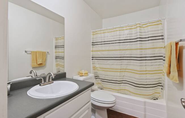 Renovated bathrooms at Twenty Eleven Apartment Homes
