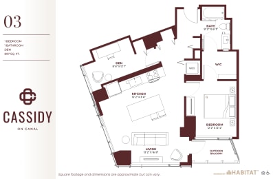 1 bed, 1 bath, 897 sqft, $3,600