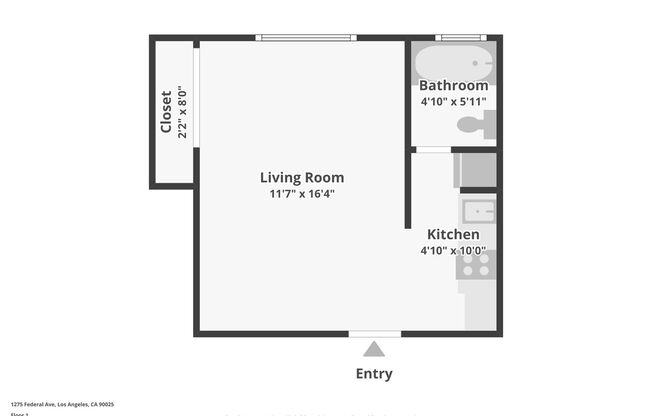 Studio, 1 bath, 395 sqft, $1,798, Unit 09