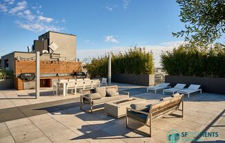 Dogpatch: Studio Built in 2020 w/ in-unit W/D & Spectacular Rooftop Deck w/ BBQ