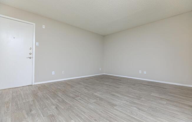 living room with wooden floors
