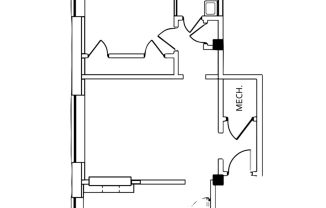 1 bed, 1 bath, 613 sqft, $1,530