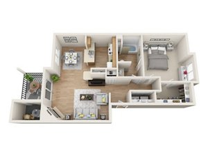 1 bed, 1 bath, 784 sqft, $1,762