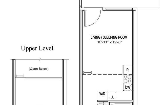Studio, 1 bath, 484 sqft, $1,575, Unit 204