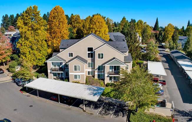Overhead View Masters Apartments in Aloha Oregon