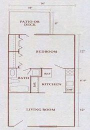 1 bed, 1 bath, 520 sqft, $1,399