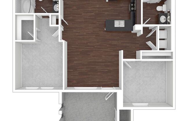 2 beds, 2 baths, 1,132 sqft, $1,970