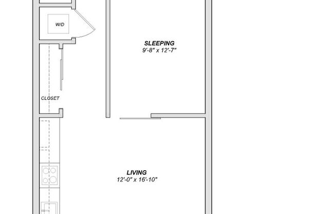 1 bed, 1 bath, 588 sqft, $1,650, Unit 306