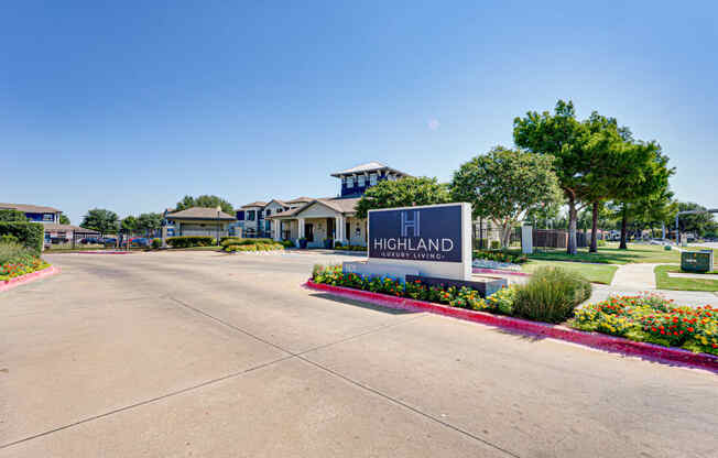 Property Signage at Highland Luxury Living, Lewisville, TX, 75067