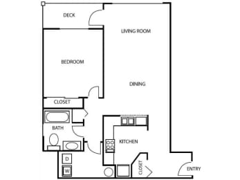 1 bed, 1 bath, 790 sqft, $1,680