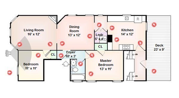 2 beds, 1 bath, 947 sqft, $2,500, Unit 2