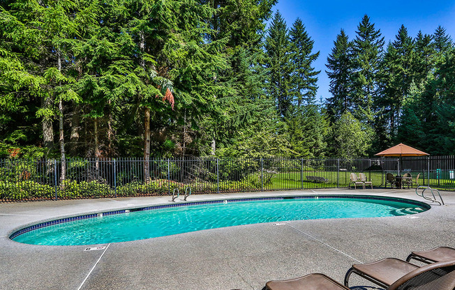 Sparkling Pool with Sundeck at Downtown Bremerton Apartments