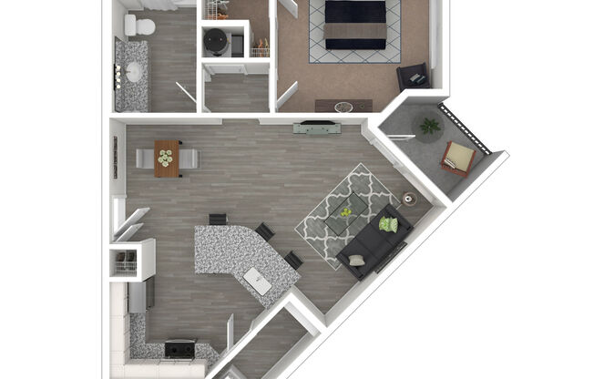 1 bed, 1 bath, 665 sqft, $1,423