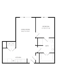 1 bed, 1 bath, 856 sqft, $1,580