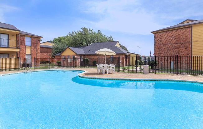 a small house in a pool of water