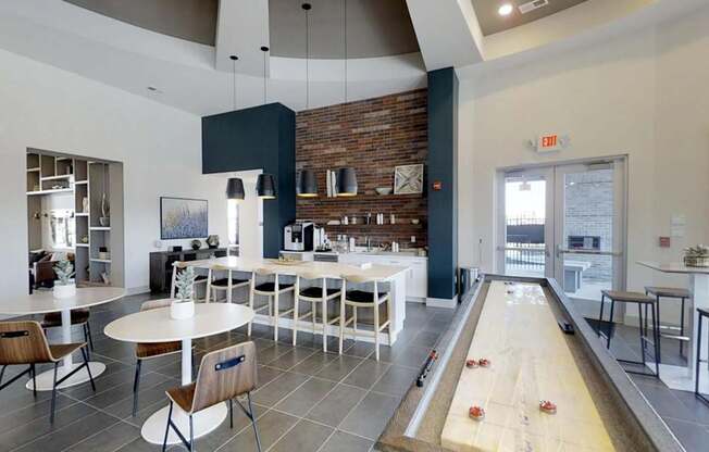 clubhouse with amenities at Echo Park at Perry Crossing Apartments, Plainfield, IN, 46168