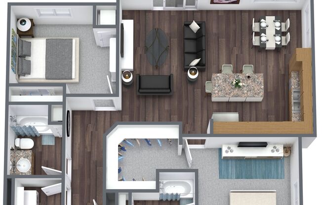 2 beds, 2 baths, 1,185 sqft, $2,086, Unit 212