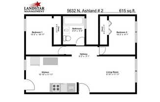 2 beds, 1 bath, $1,695, Unit 5632-2