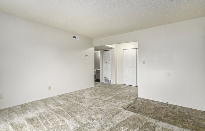 Spacious Living and Dining Areas at Normandy Village Apartments in Michigan City, IN