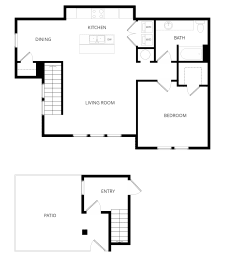 1 bed, 1 bath, 1,040 sqft, $1,765