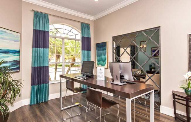 Business Center at The Grand Reserve at Tampa Palms Apartments, Florida