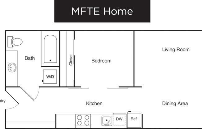 1 bed, 1 bath, 501 sqft, $1,749, Unit 513