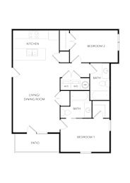 2 beds, 2 baths, 958 sqft, $1,455