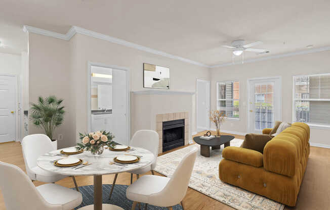 Living Room with Hard Surface Flooring
