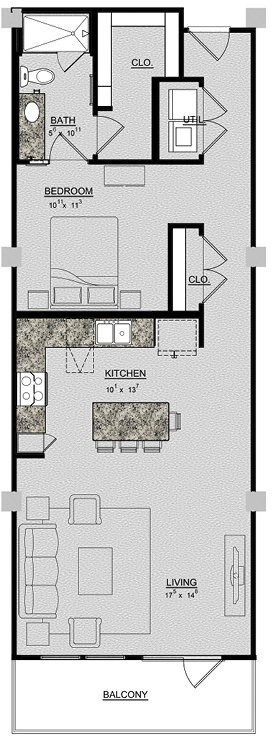 1 bed, 1 bath, 908 sqft, $1,962