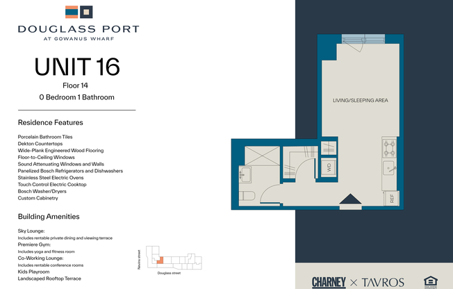 Studio, 1 bath, $3,500, Unit 1416