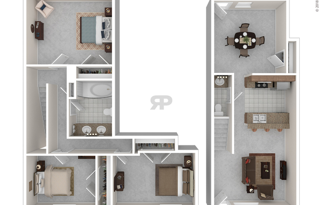 3 beds, 1.5 baths, 1,300 sqft, $1,527