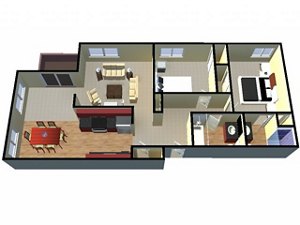 2 beds, 2 baths, 1,160 sqft, $2,502