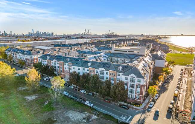 Drone Exterior City View at Harbor Pointe, Bayonne, New Jersey