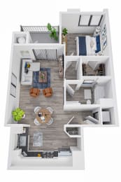 1 bed, 1 bath, 775 sqft, $2,145