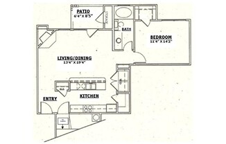 1 bed, 1 bath, 789 sqft, $1,620, Unit 0302