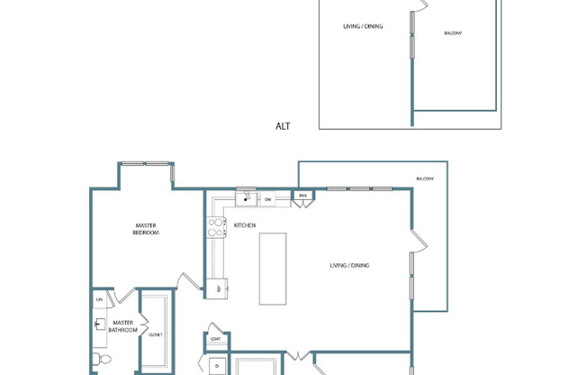 2 beds, 2 baths, 1,396 sqft, $2,450
