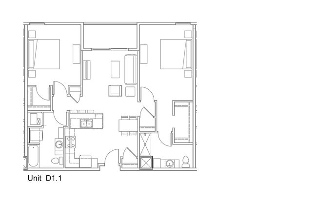 2 beds, 2 baths, 1,069 sqft, $2,280, Unit 5273-206