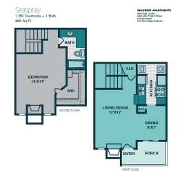 1 bed, 1 bath, 886 sqft, $1,140