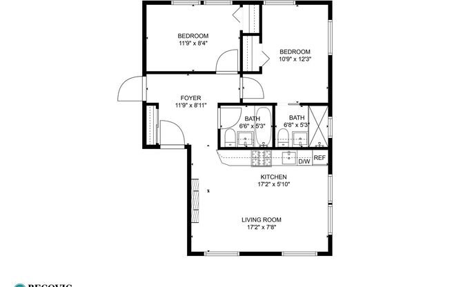 2 beds, 2 baths, 709 sqft, $2,650, Unit 6035-1
