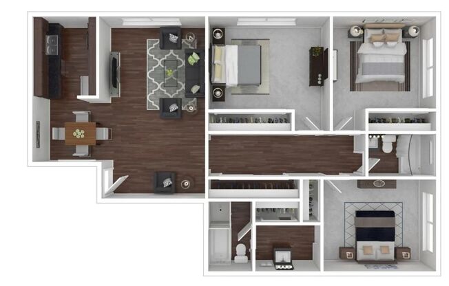 3 beds, 2 baths, 1,465 sqft, $3,180, Unit D37