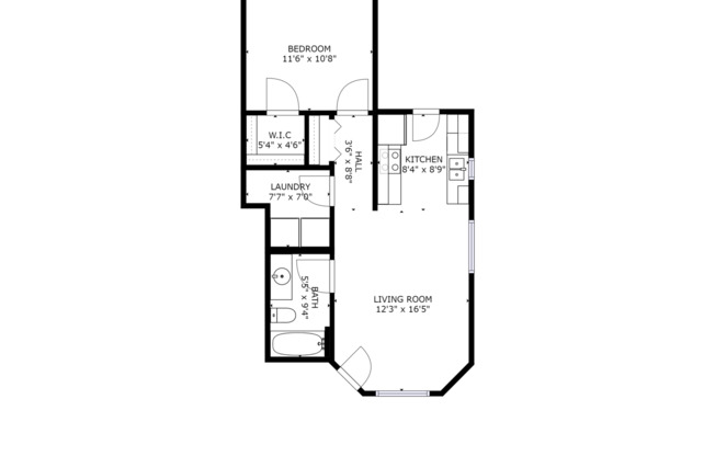 1 bed, 1 bath, 686 sqft, $1,450, Unit 3140-05