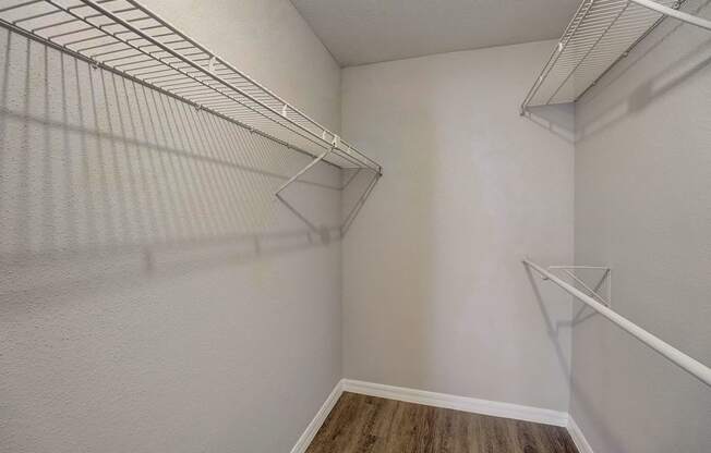 the spacious closet in our 2400 2400 series walk in closet