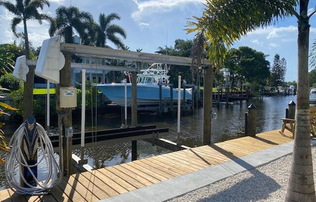 Palm City Home with Dock and Lift