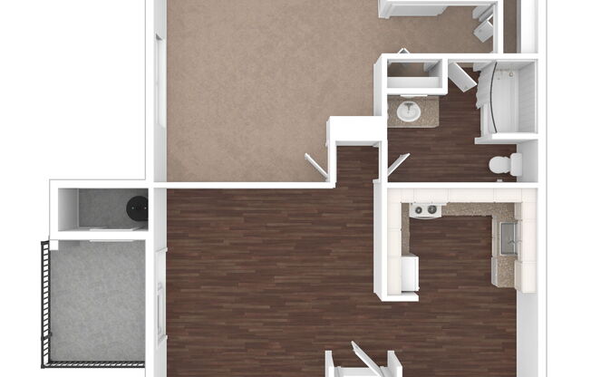 1 bed, 1 bath, 740 sqft, $1,599