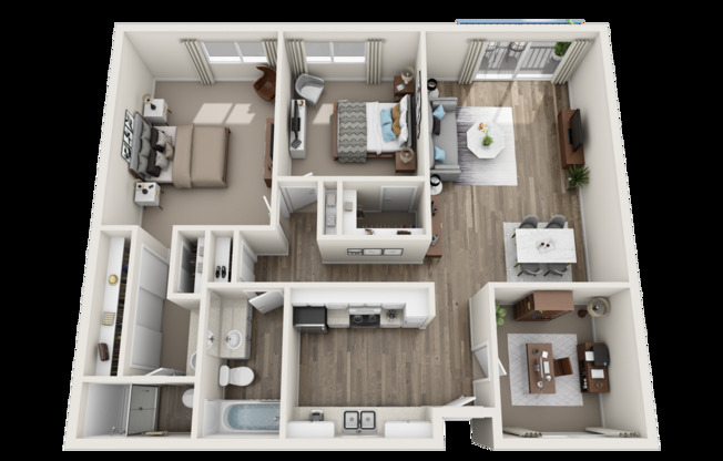 2 beds, 2 baths, 1,114 sqft, $3,695, Unit 339