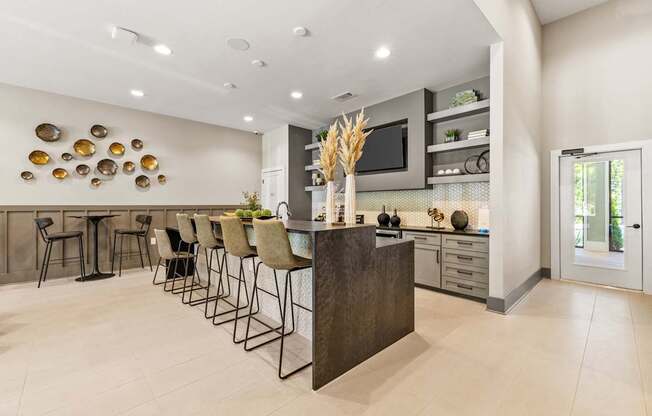 Langley Pointe Apartments | Resident Lounge w/ Refreshments