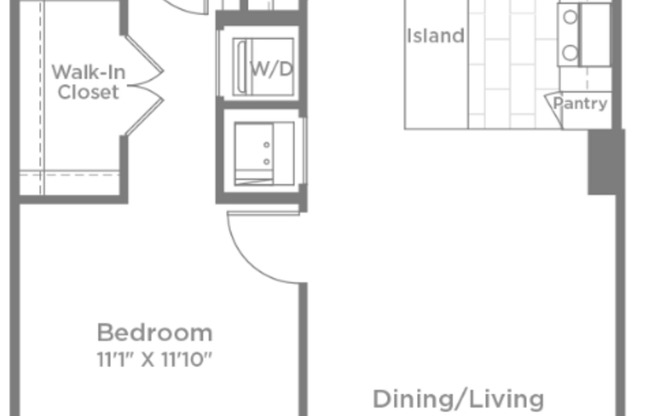 1 bed, 1 bath, 746 sqft, $2,665